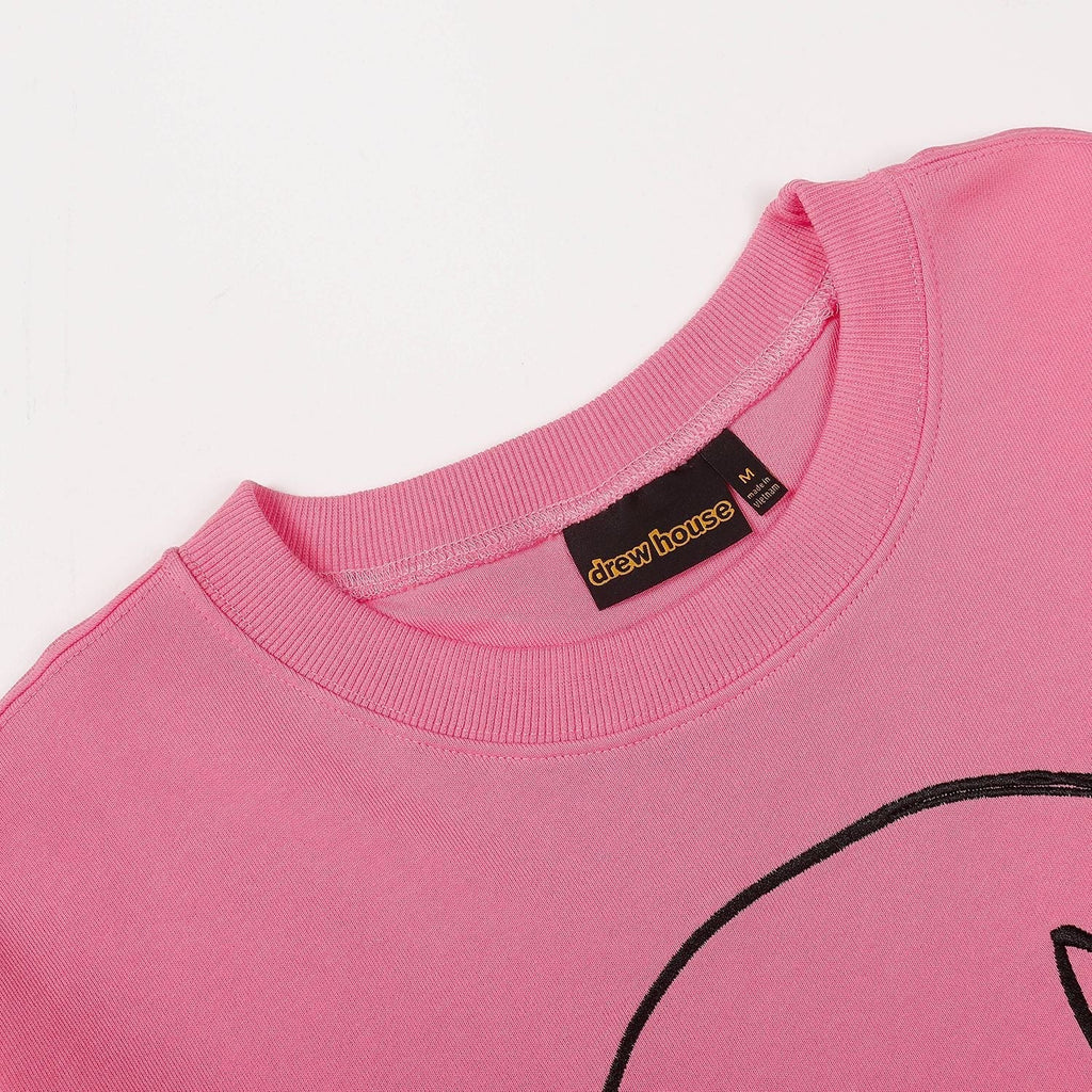 Drew House Sweatshirts Unisex Sketch Smiley Face Crew Neck Sweatshirts