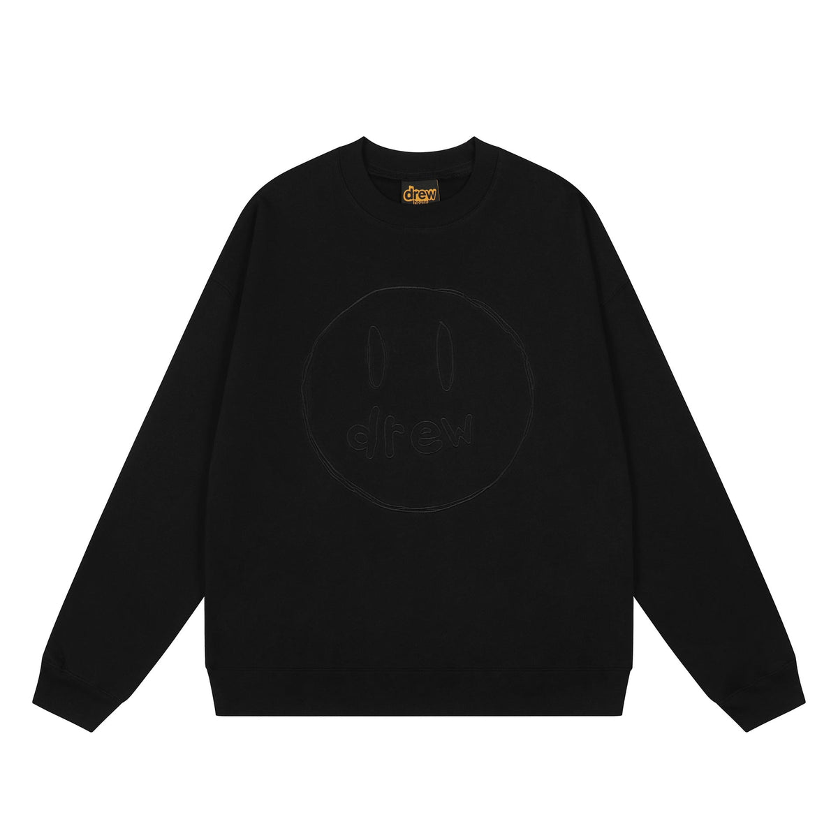 Drew House Sweatshirts Unisex Sketch Smiley Face Crew Neck Sweater