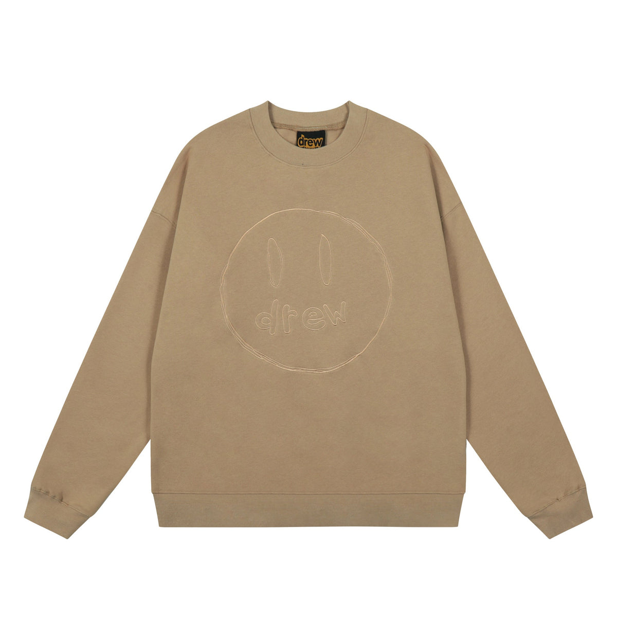 Drew House Sweatshirts Unisex Sketch Smiley Face Crew Neck Sweater