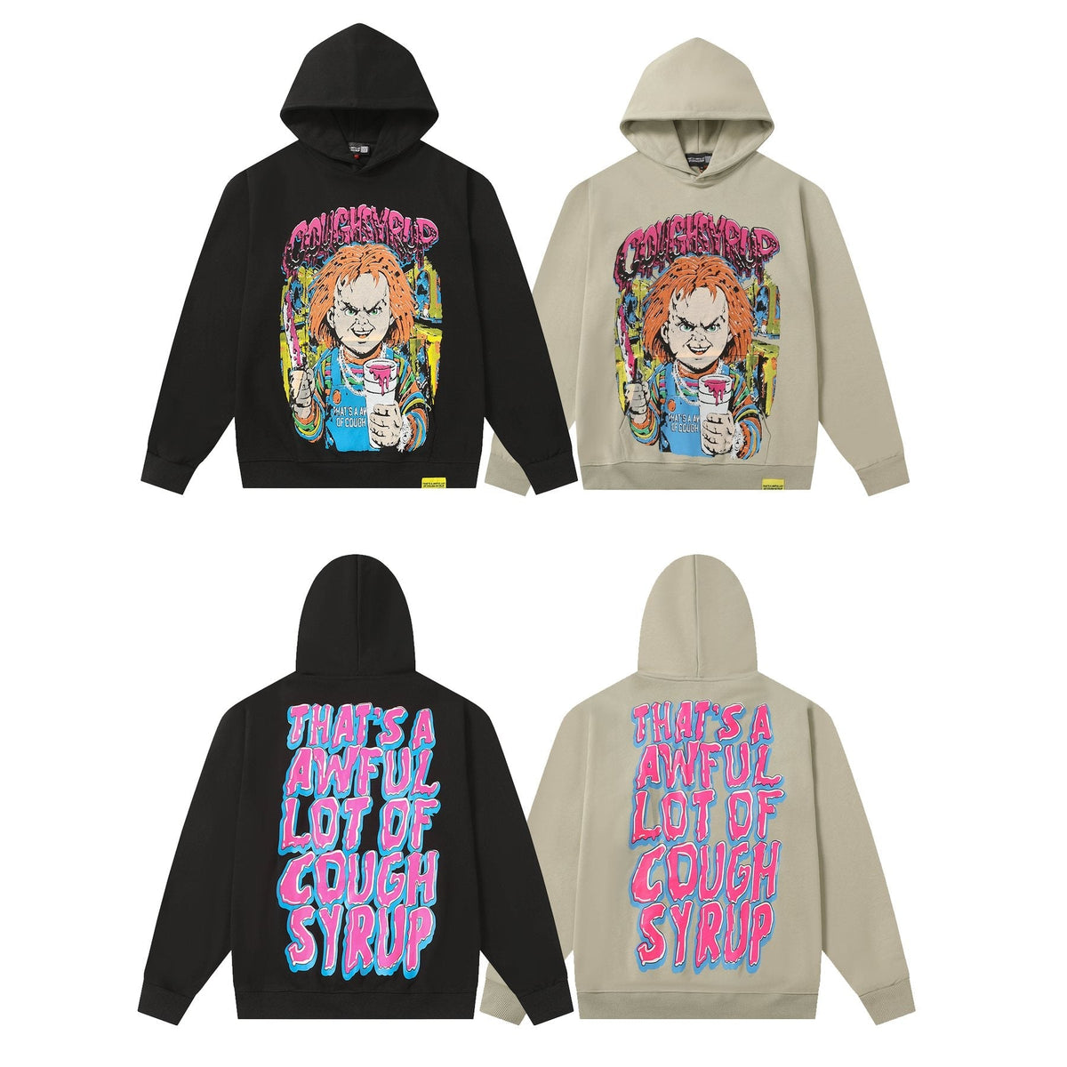 THAT'S A AWFUL LOT OF COUGH SYRUP Star Graphic Hoodie ¡ª comparison