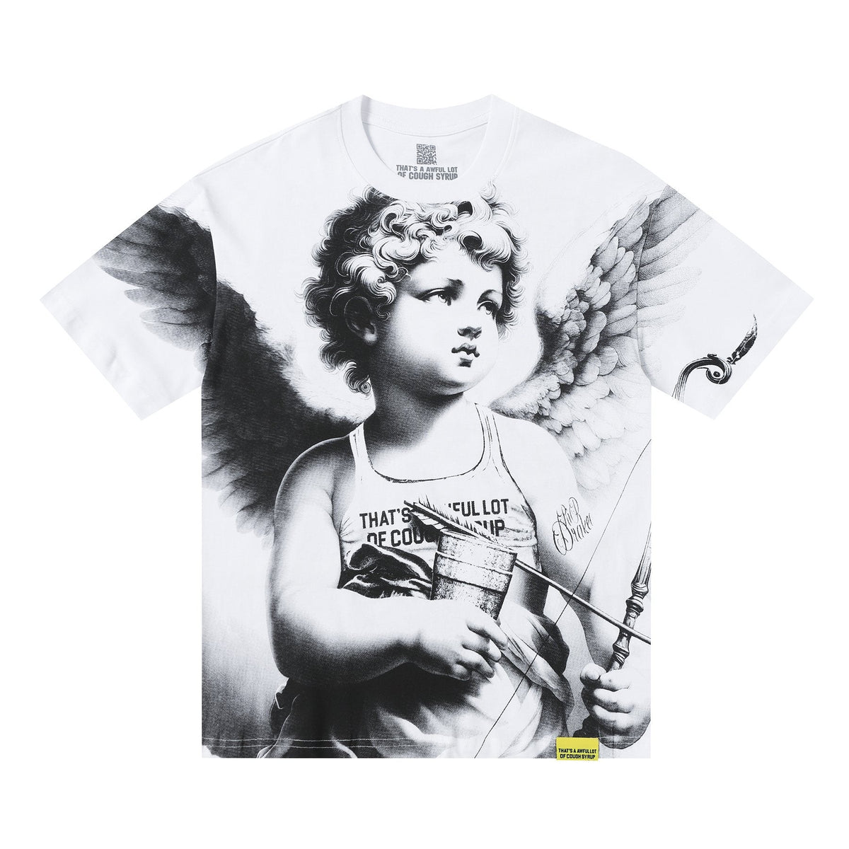 THAT'S A AWFUL LOT OF COUGH SYRUP Angel Gothic Text Graphic T-Shirt ¡ª hero